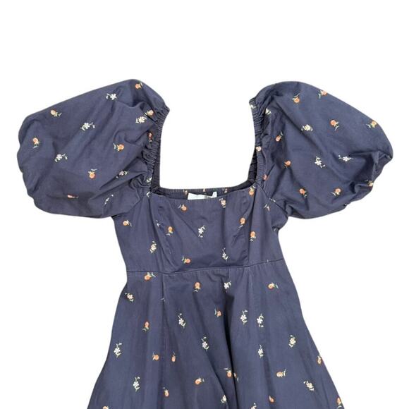 Hill House Home Matilda Dress in Navy Floral, Size XXS​ - Picture 5 of 7